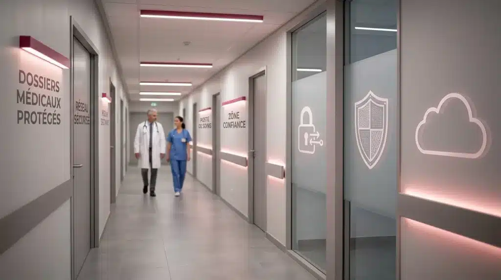 Sécurité informatique dans un établissement de santé conforme à la directive NIS2